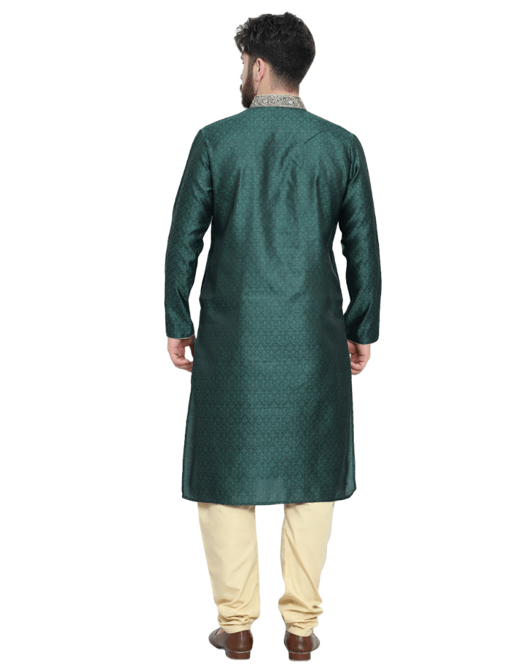 Mens-Silver-Green-Embroidered-Design-Kurta-2-1.png